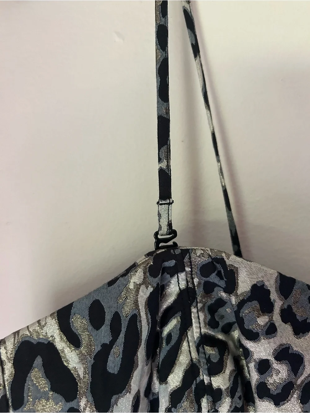 NWT J. Crew Metallic Leopard Print Cocktail Dress